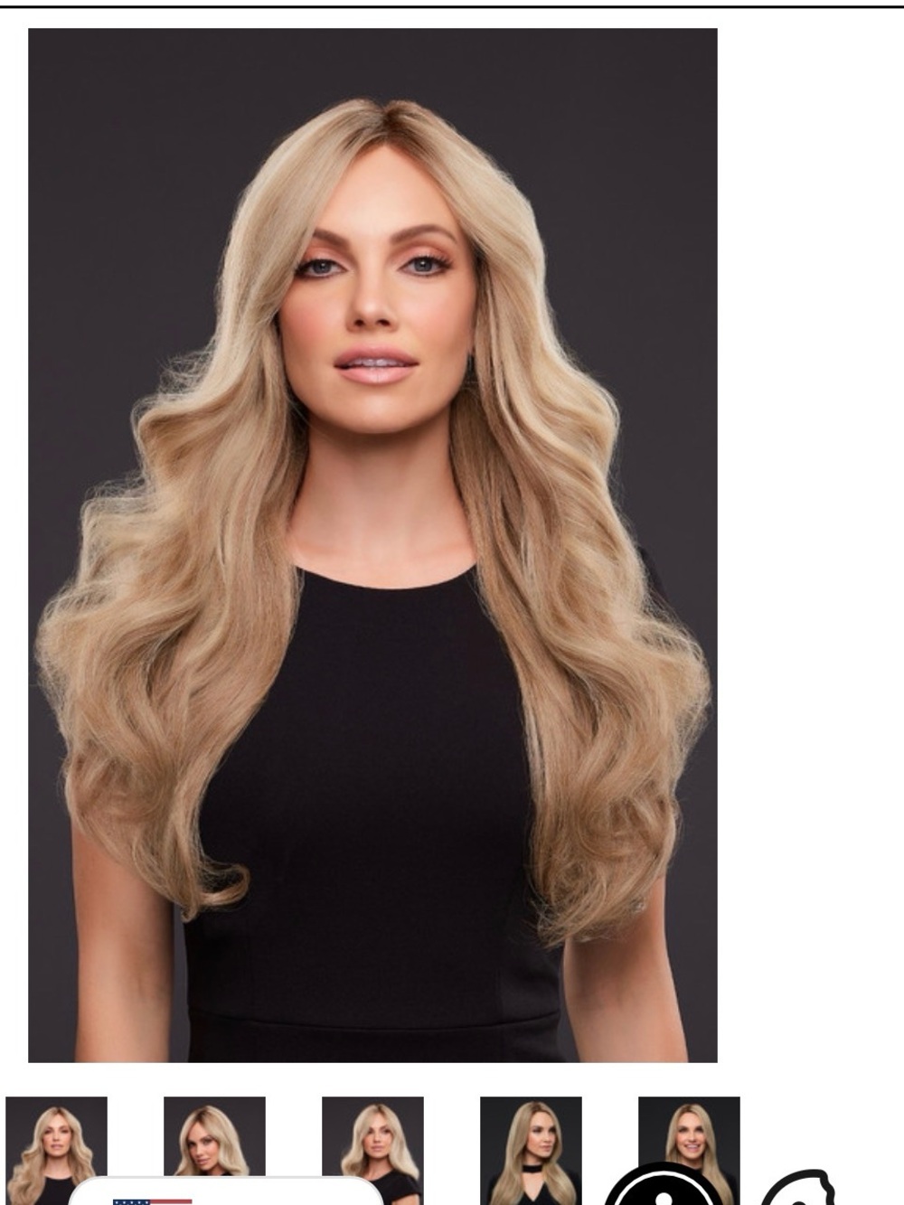 Jon Renau Kim human hair hand tied wig malibu blond 12fs12 & 5piece hair carekit - Picture 13 of 16